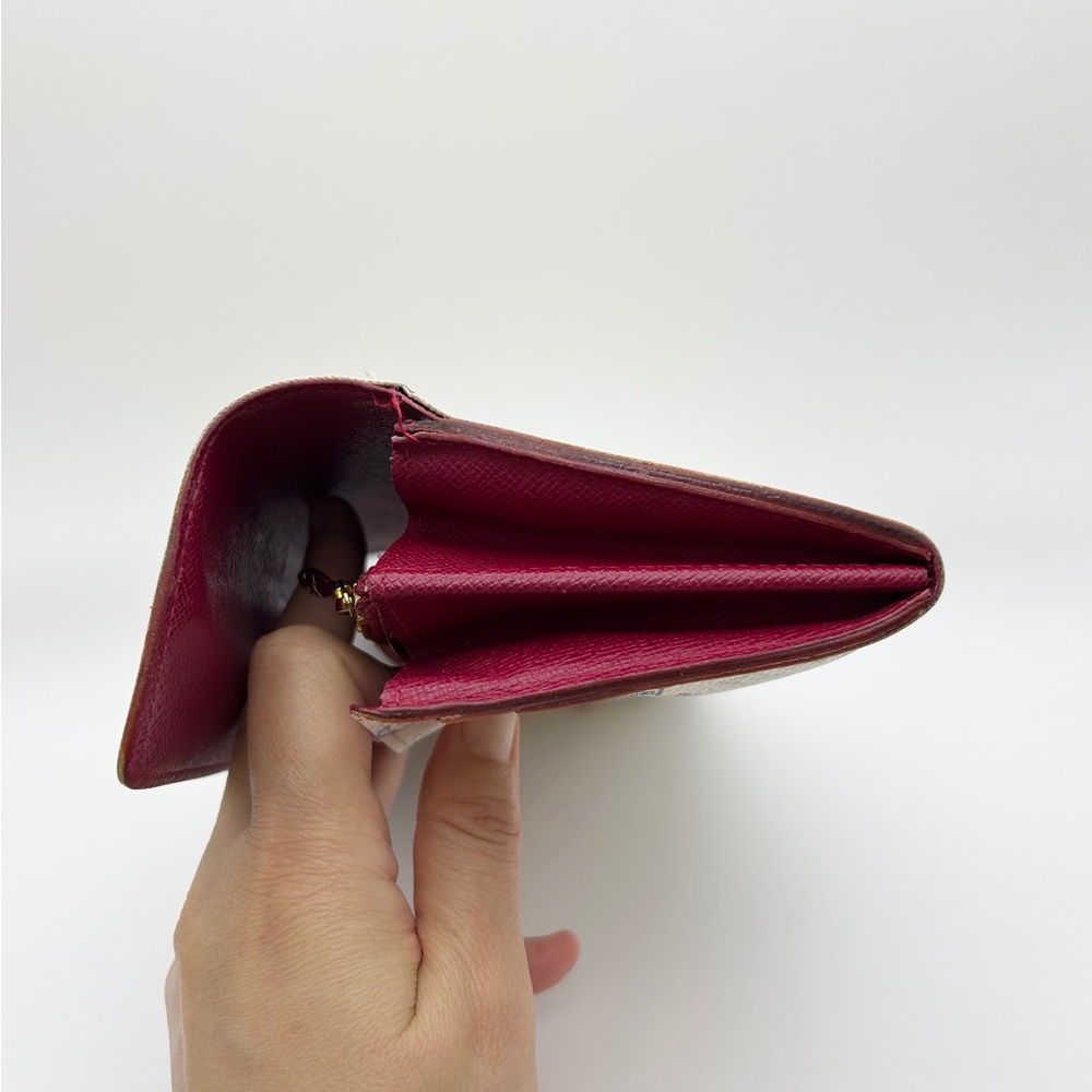 Louis Vuitton Monogram White Multicolor Takashi Murakami Sarah Wallet - Picture 9 of 16